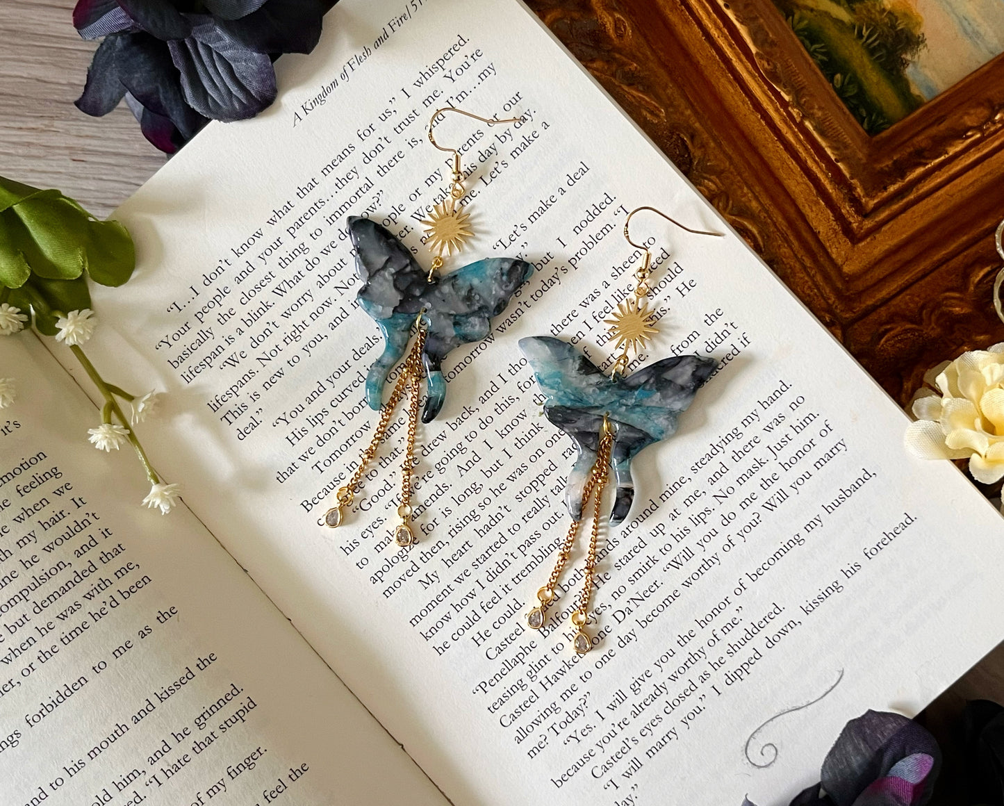 Celestial Moth Dangles