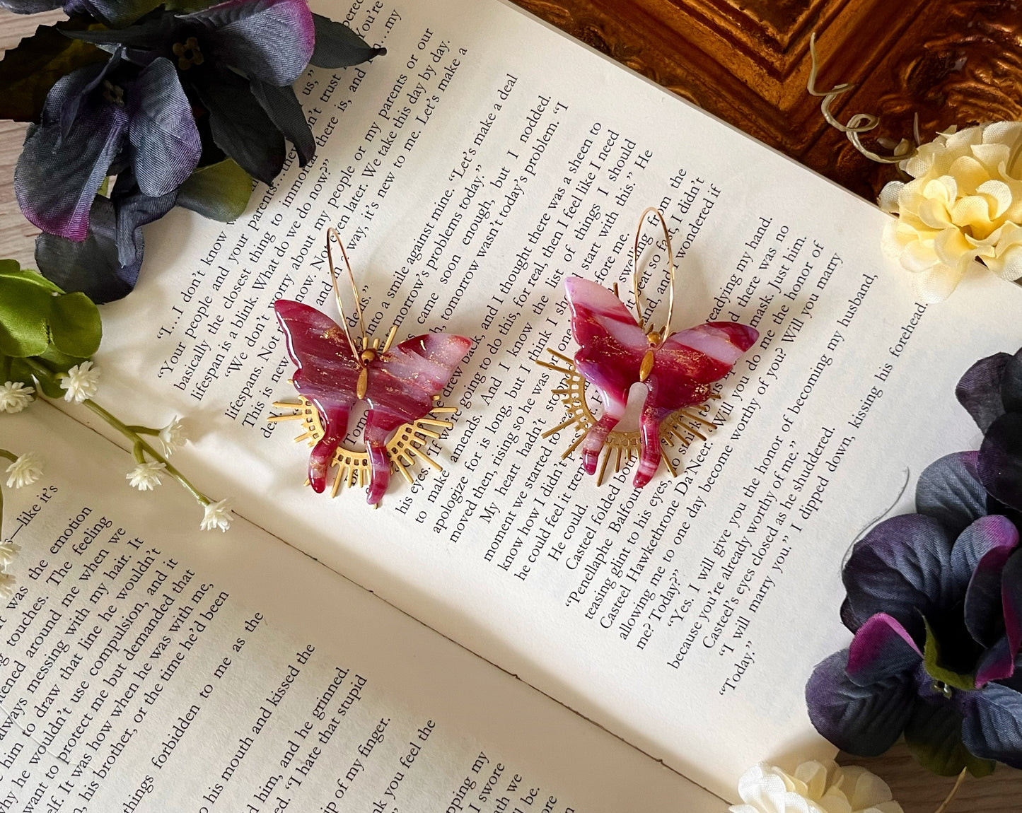 Celestial Moth Dangles
