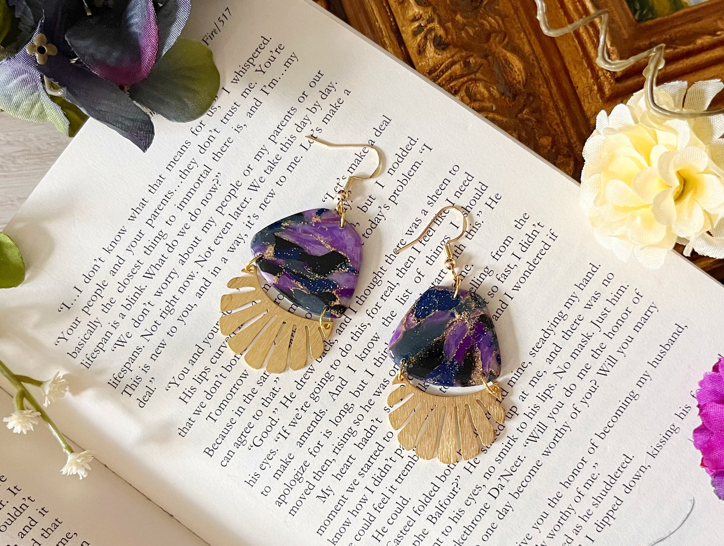 Polymer Clay Boho Dangles