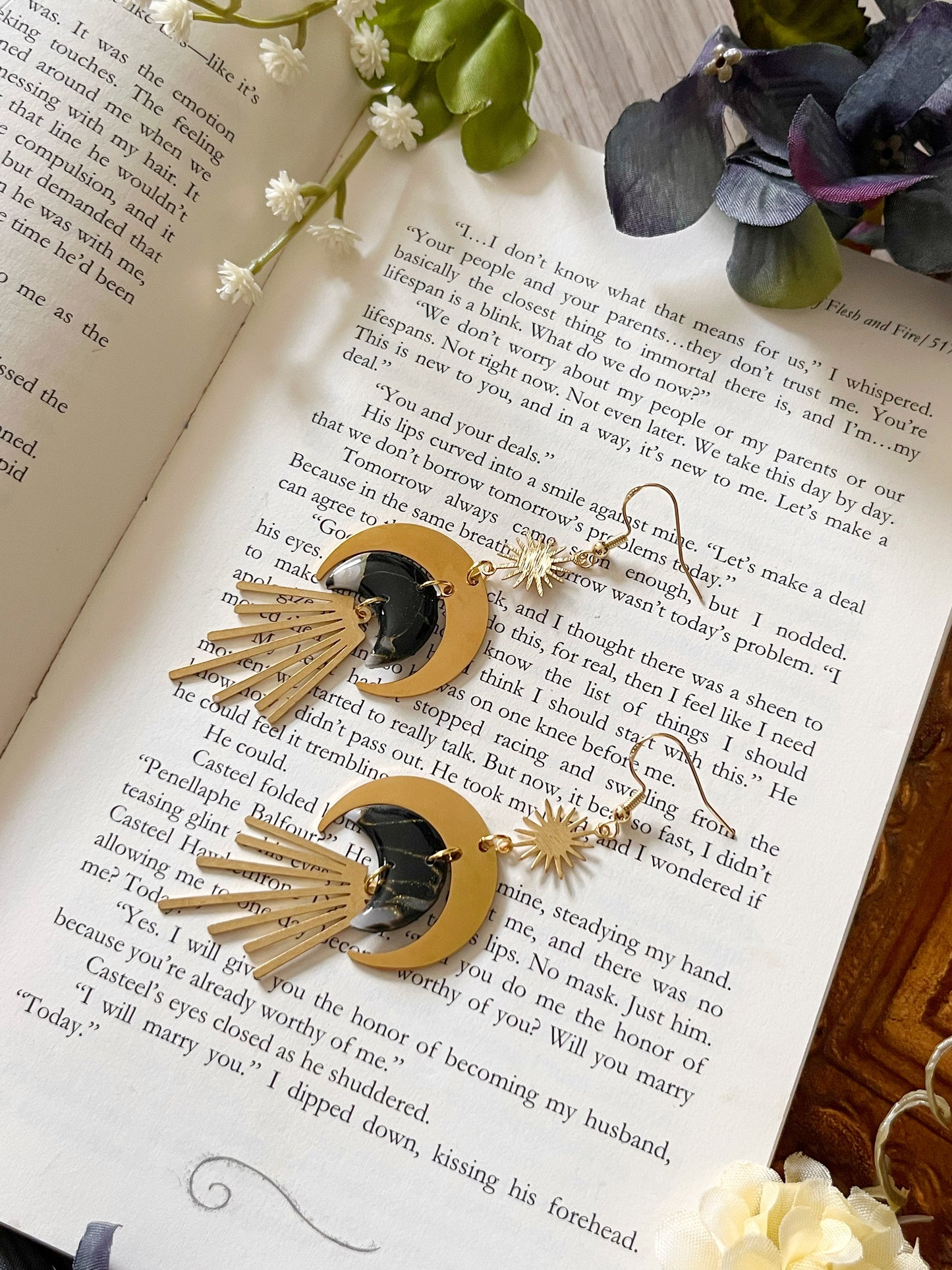 Witchy Moon Dangles