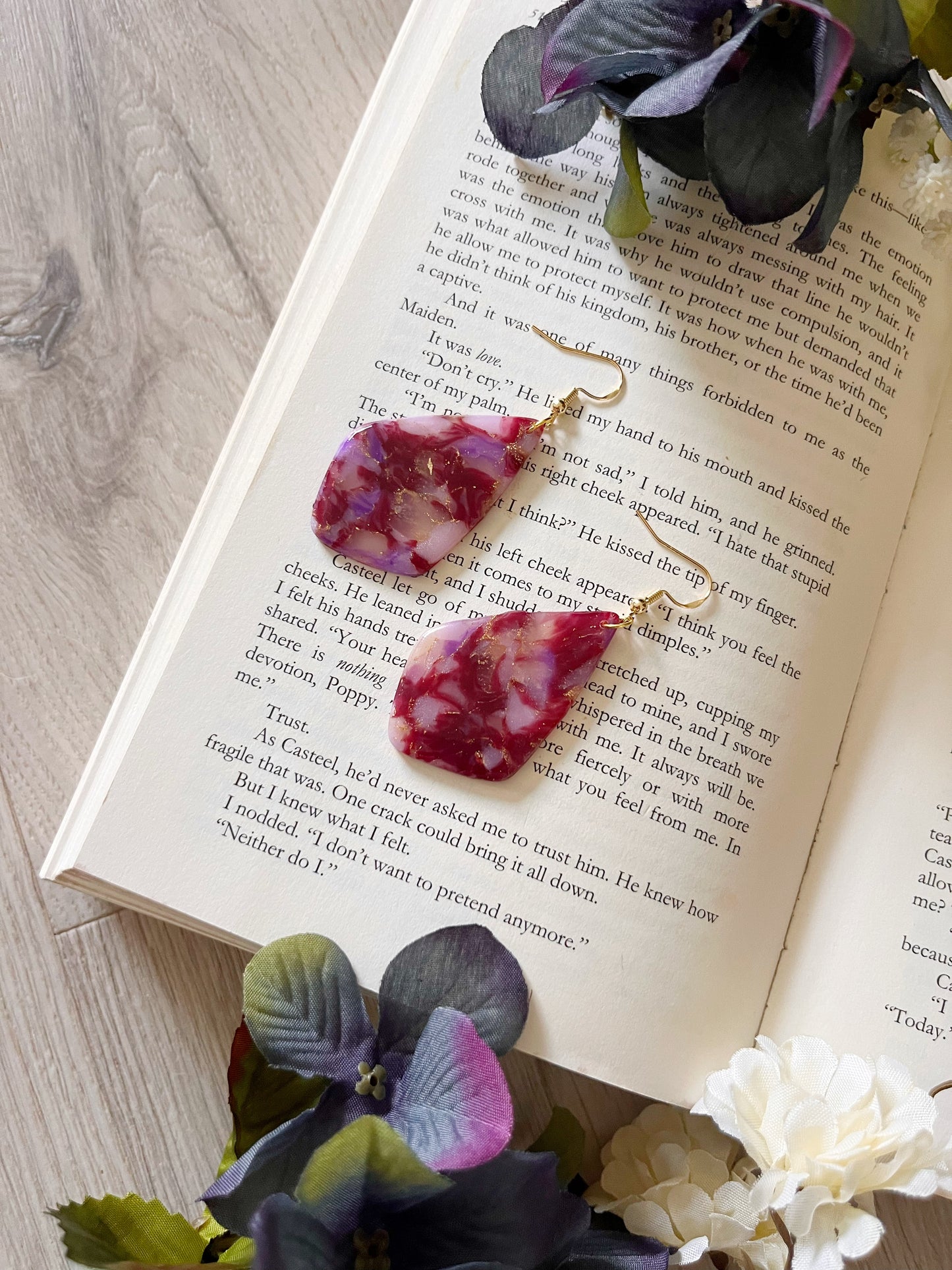 Translucent Diamond Cut Dangles