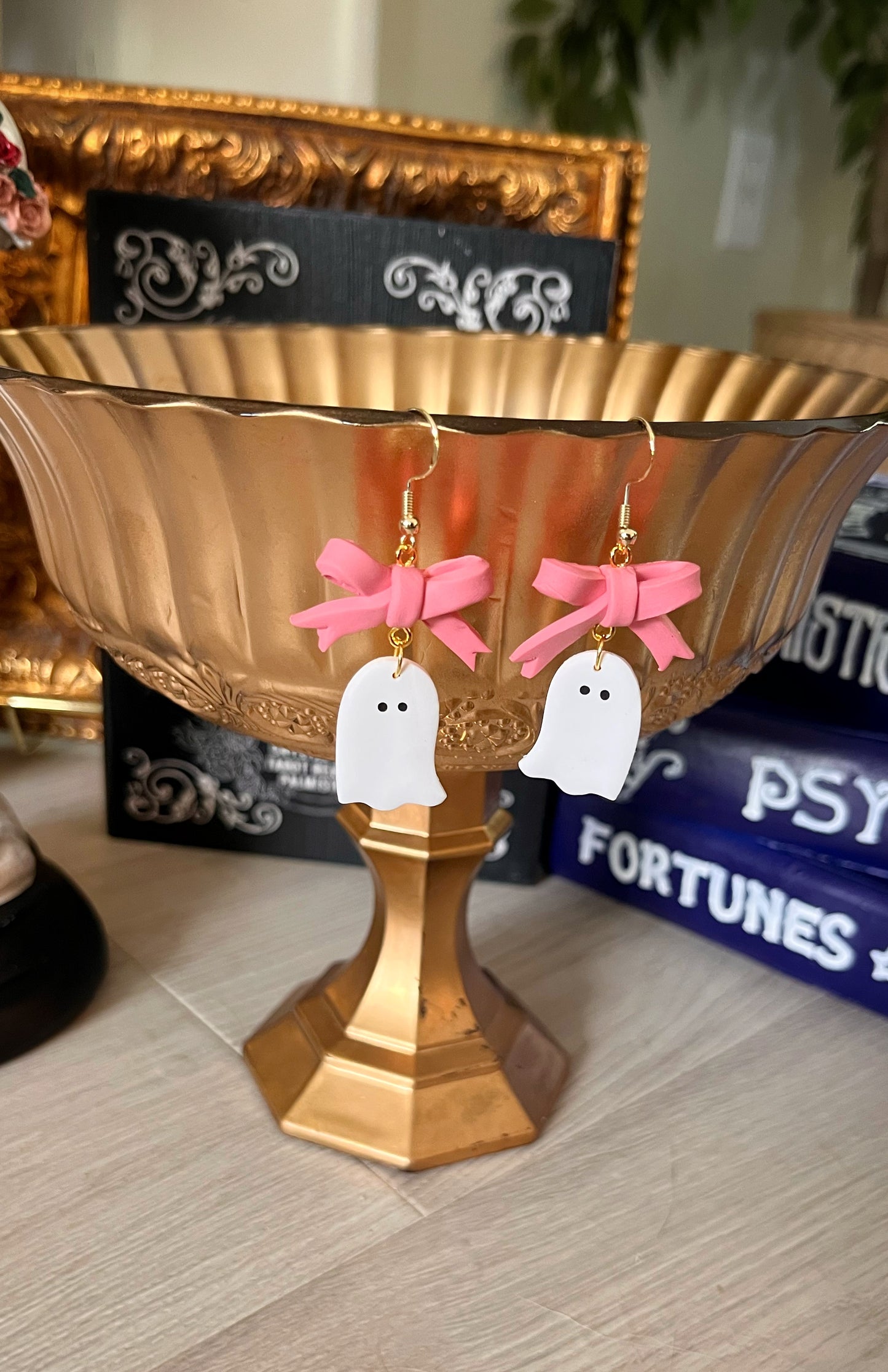 Polymer Clay Ghost Dangles