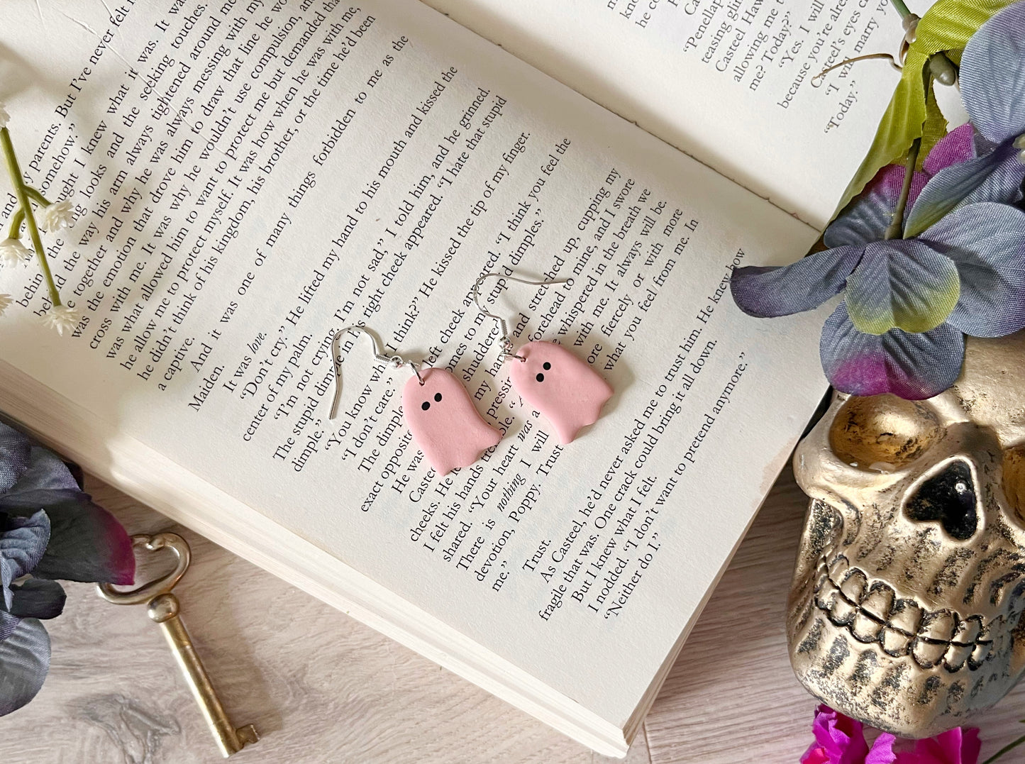 Polymer Clay Ghost Dangles