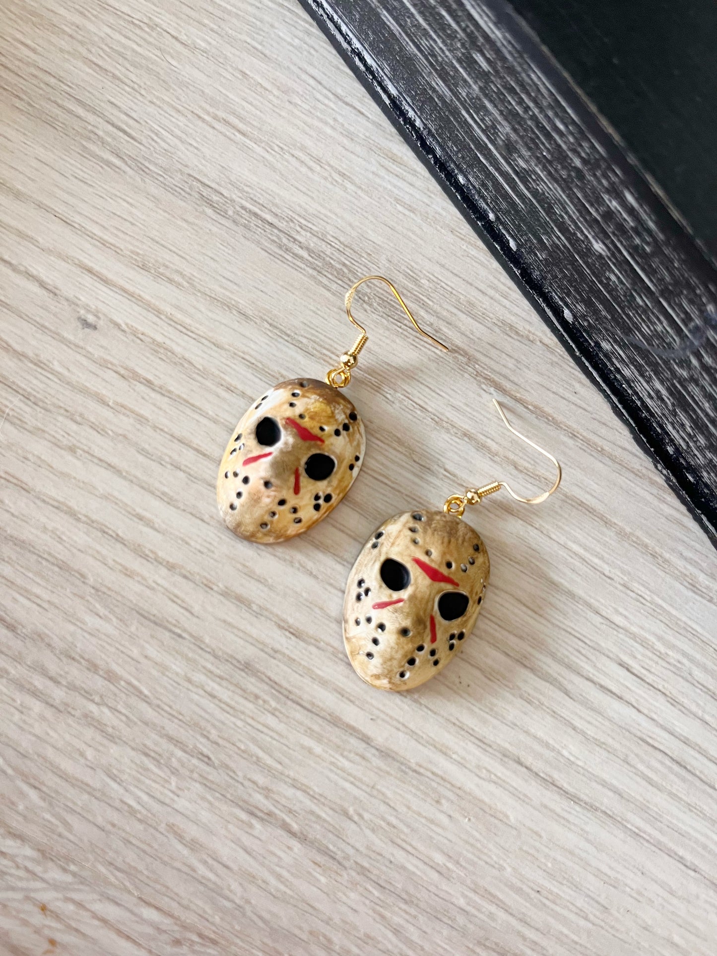 Hand Painted Polymer Clay Jason Vorhees Dangles