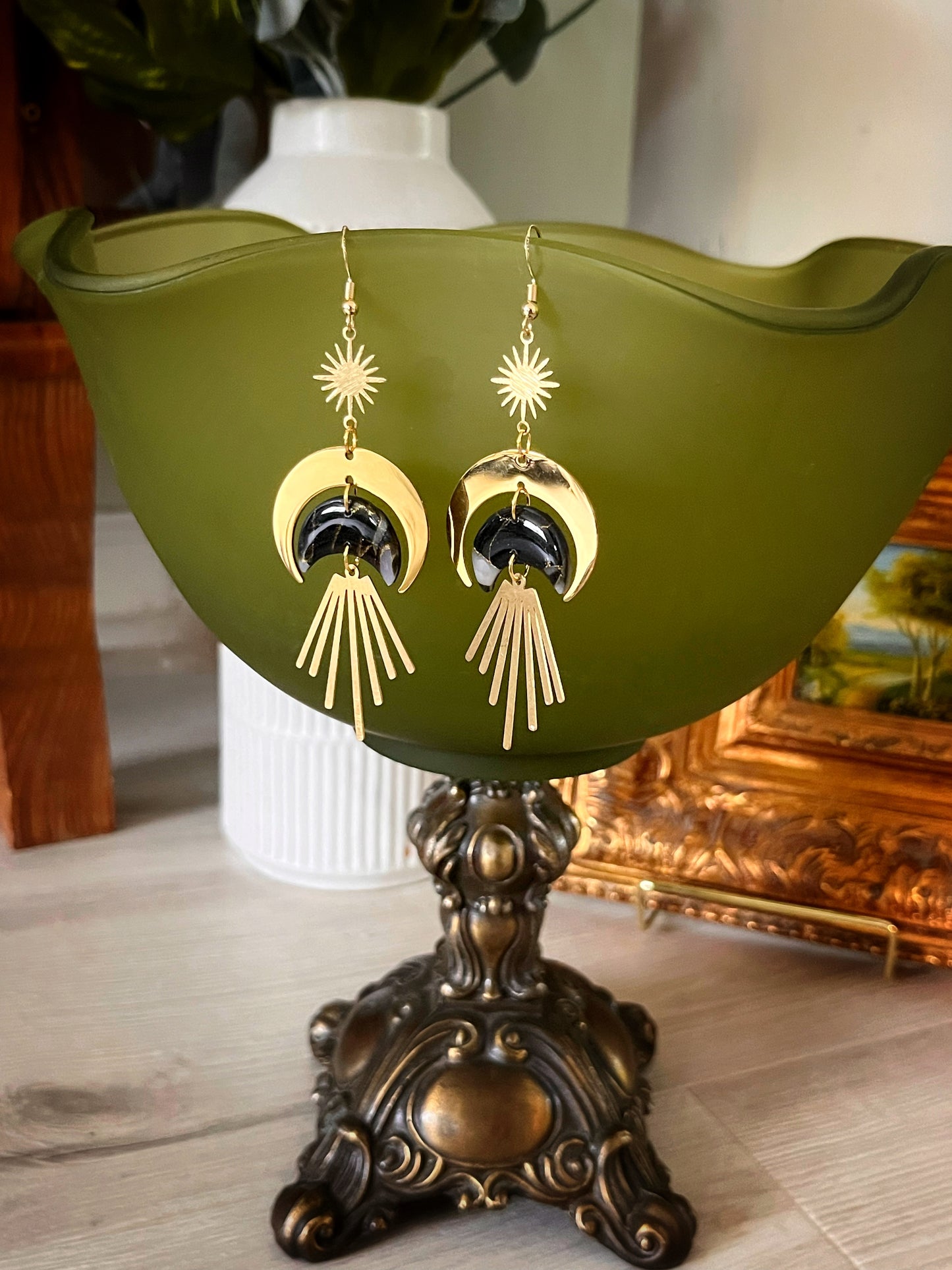 Witchy Moon Dangles