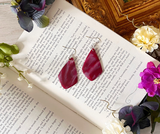 Polymer Clay Translucent Diamond Cut Dangles