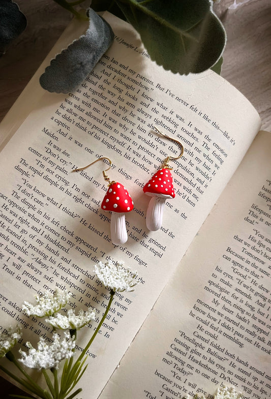 Sculpted Fly Agaric Dangles