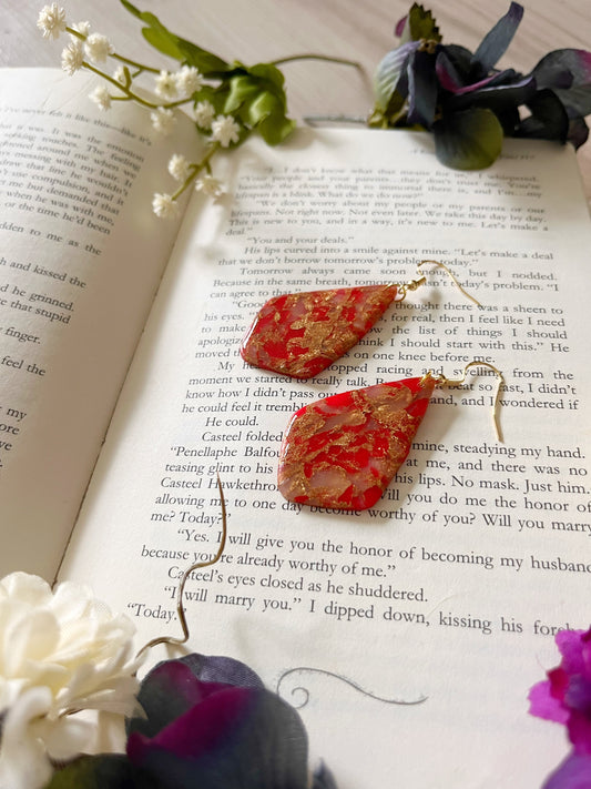 Polymer Clay Red Dangles